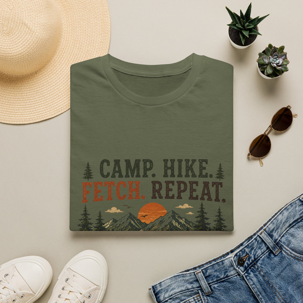 Camp, Hike, Fetch T-Shirt