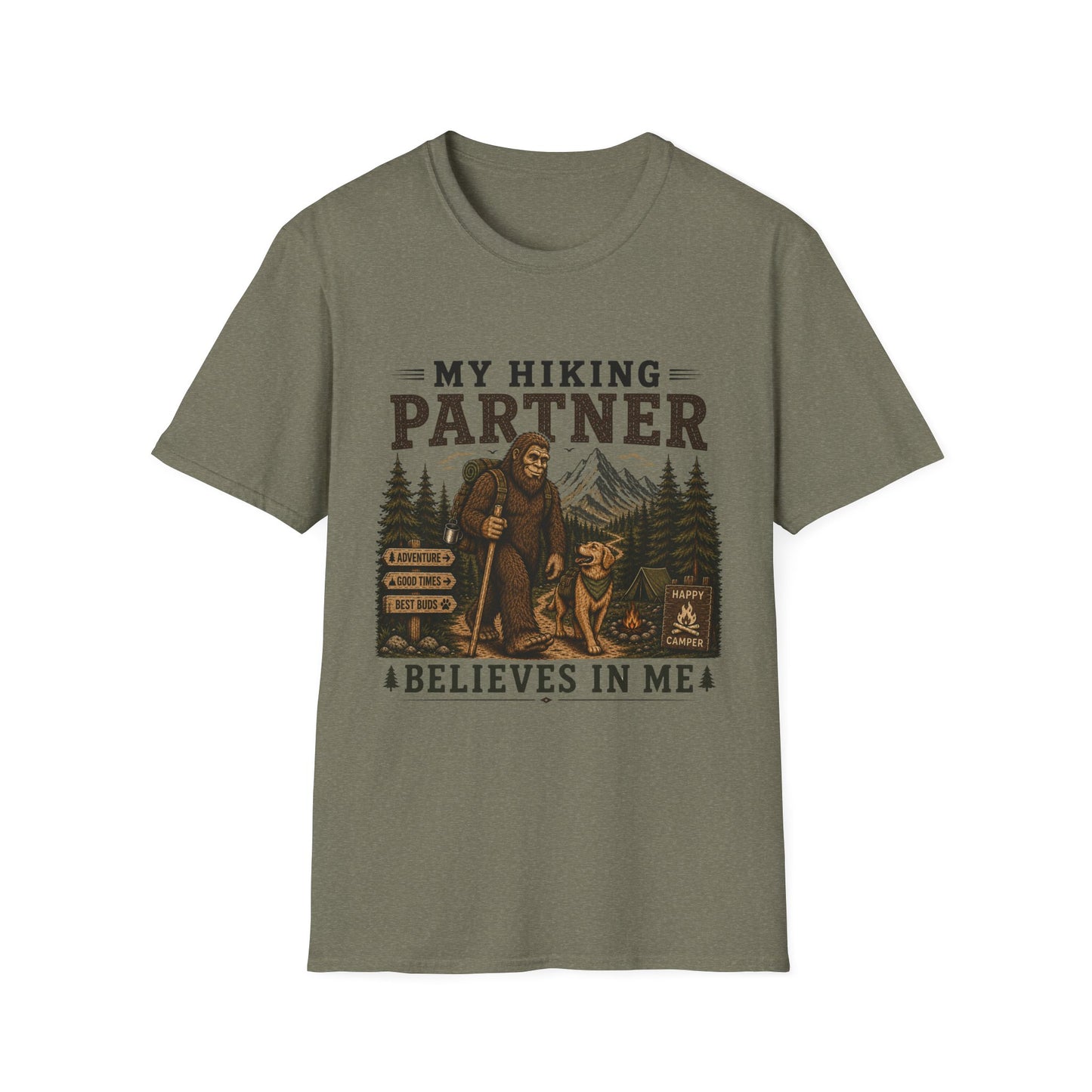 My Hiking Partner Believes in Me T-Shirt