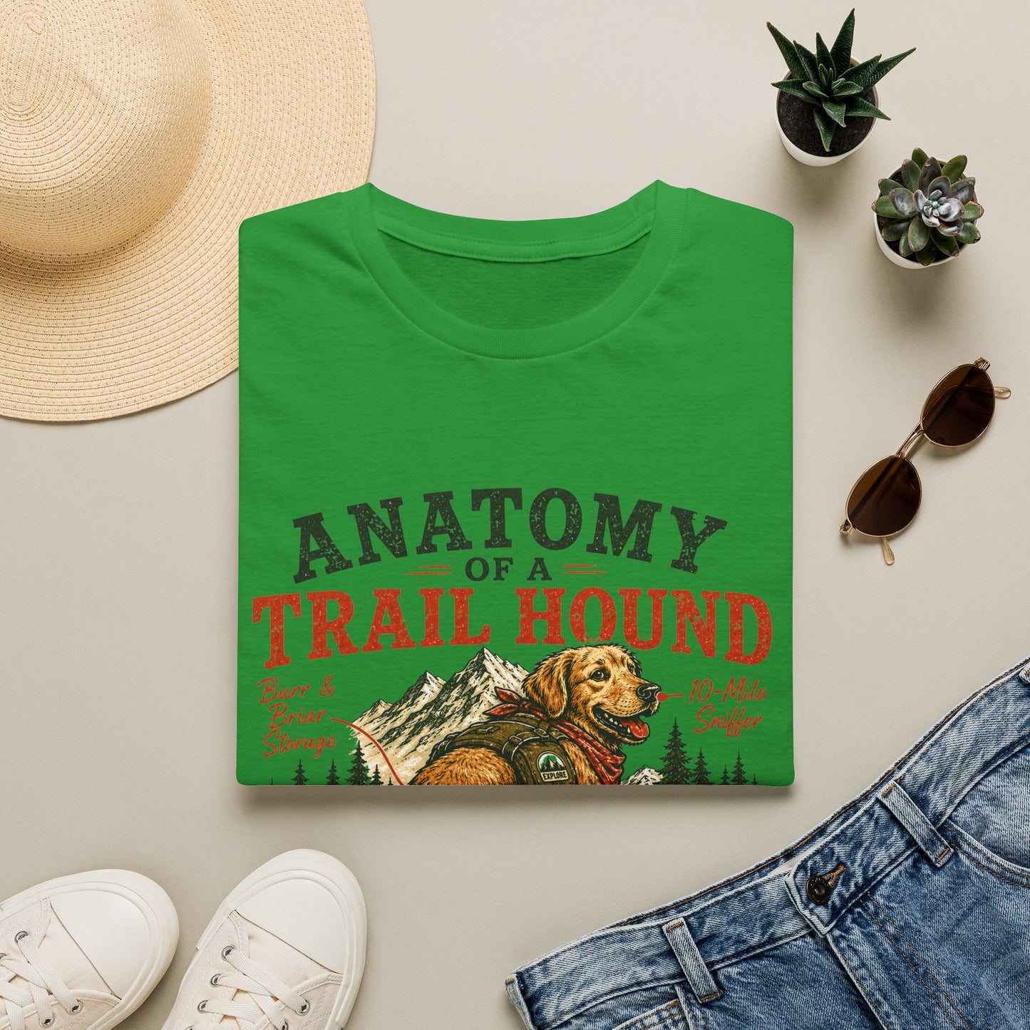 Anatomy of a Trail Hound T-Shirt