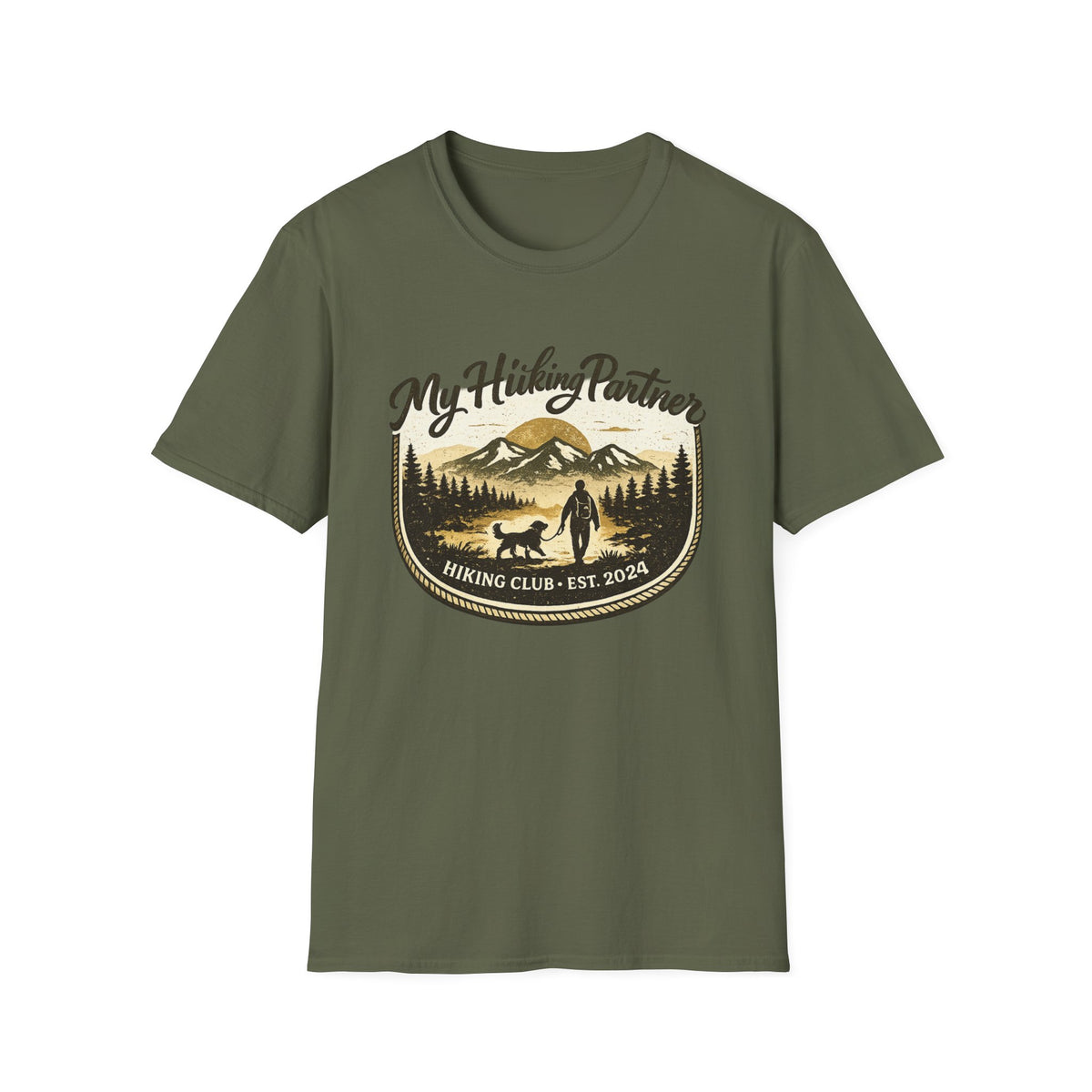 Hiking partner has four legs  T-Shirt