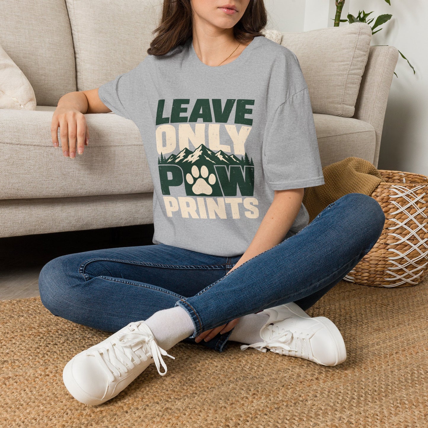 LEAVE ONLY PAW PRINTS T-Shirt