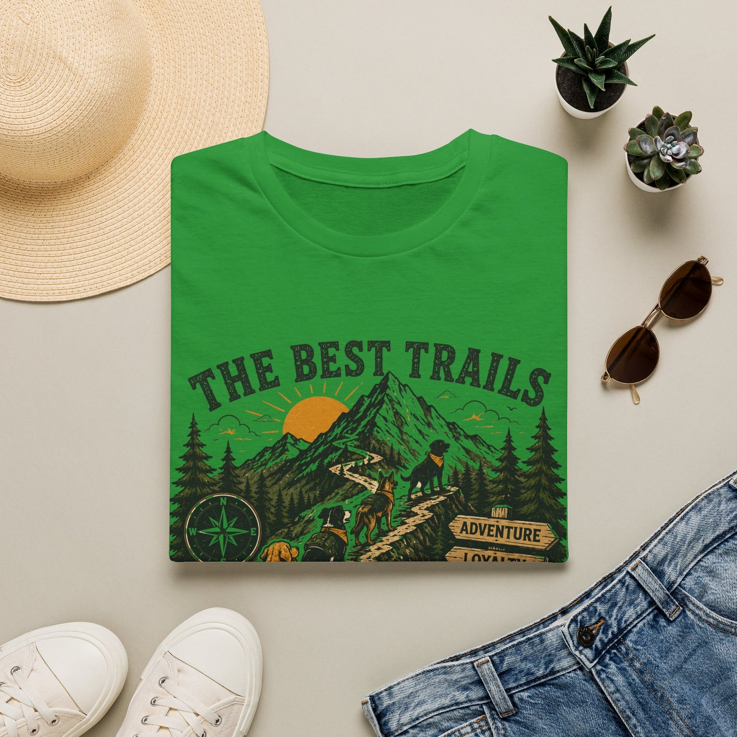 The Best Trails Have Paw Prints T-Shirt