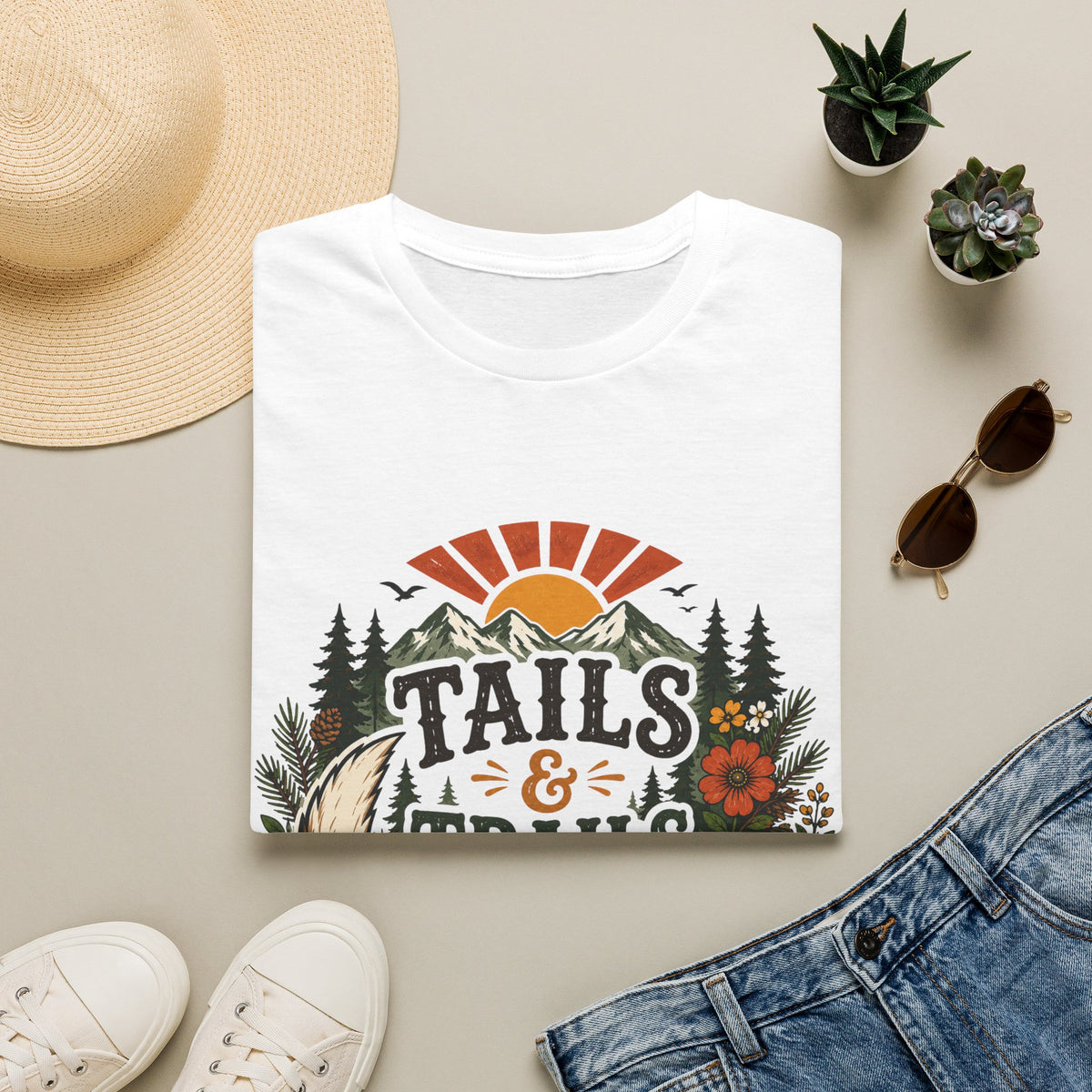 Tails and Trails Kind of Day T-Shirt