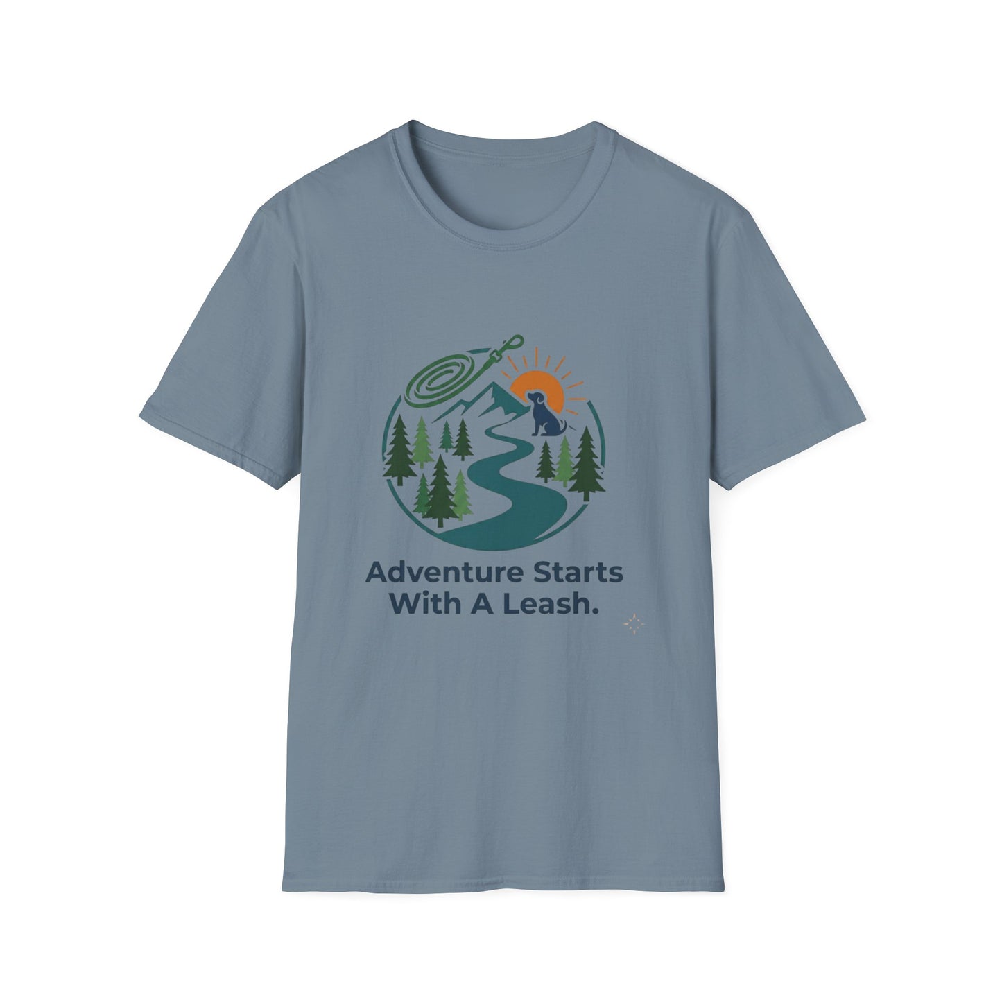 Adventure Starts With a Leash T-Shirt