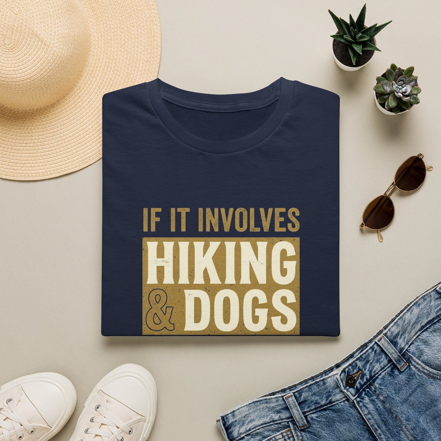 If It Involves Hiking & Dogs T-Shirt