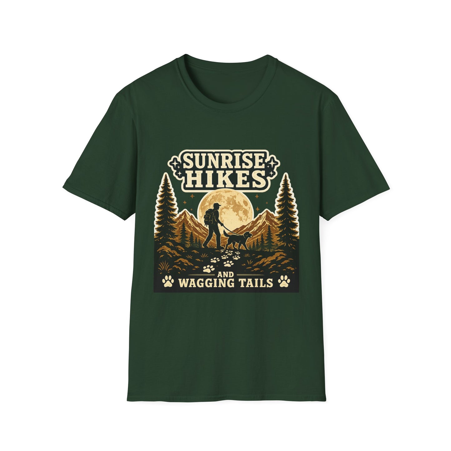 Sunrise Hikes and wagging tails T-Shirt