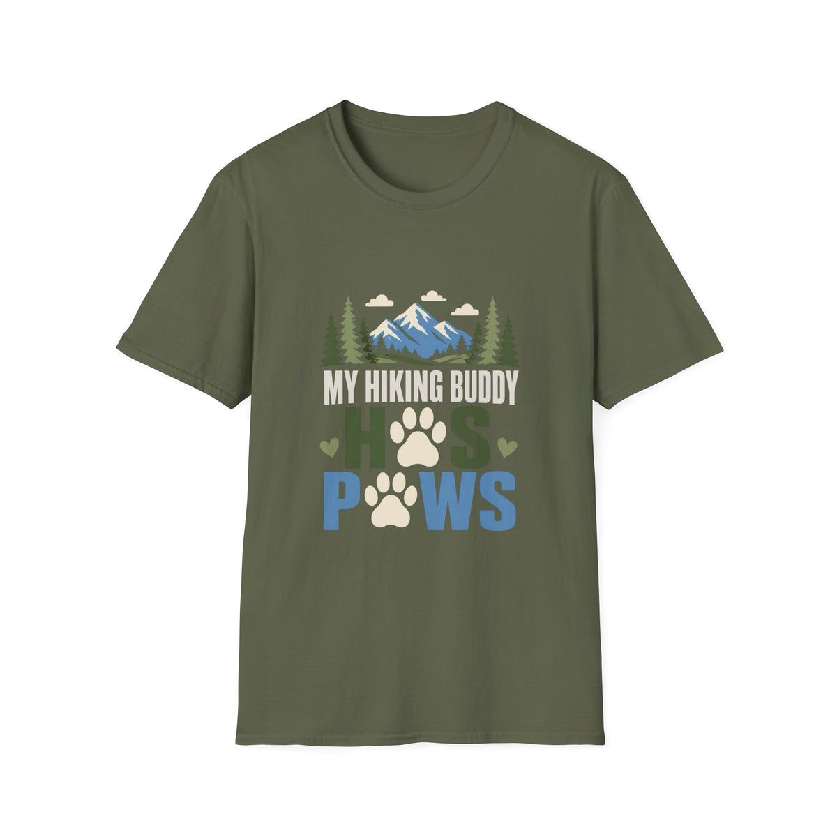 My Hiking Buddy Has Paws T-Shirt