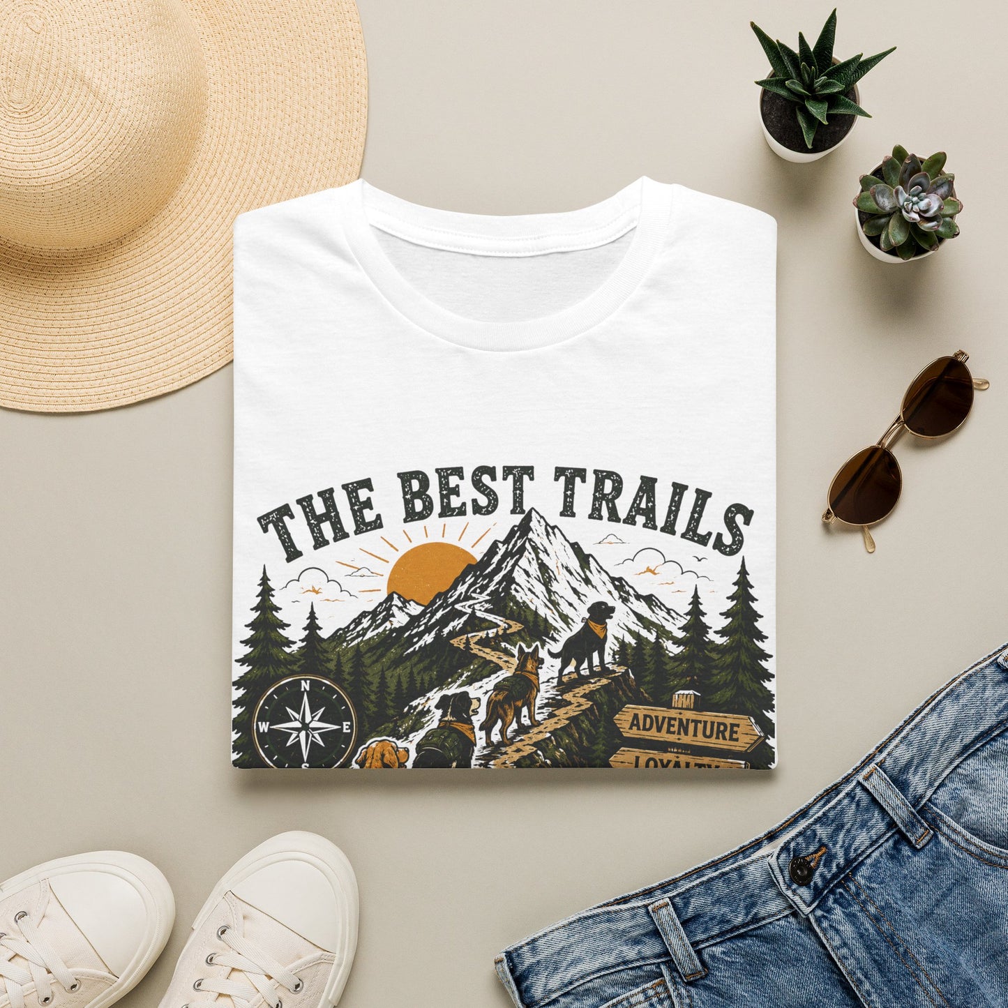 The Best Trails Have Paw Prints T-Shirt