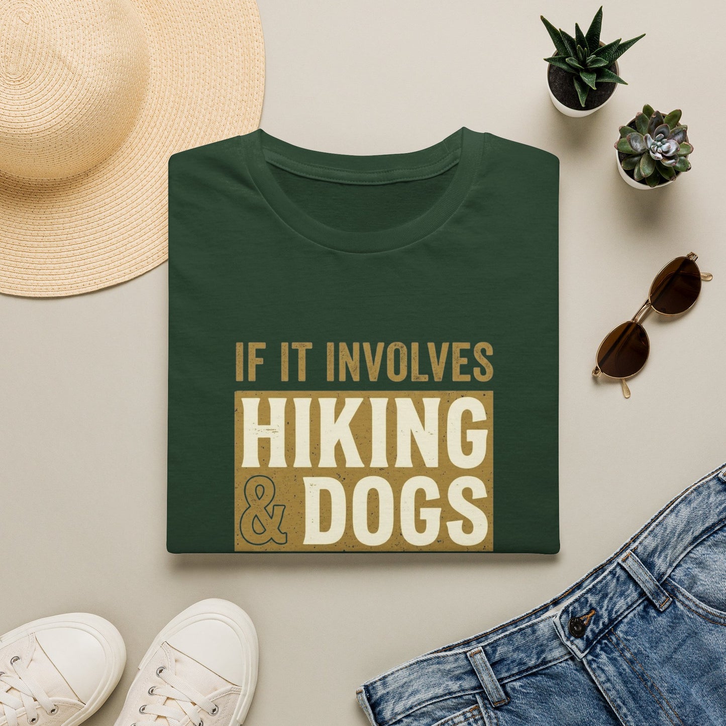 If It Involves Hiking & Dogs T-Shirt