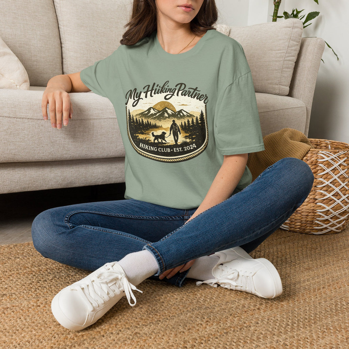 Hiking partner has four legs  T-Shirt