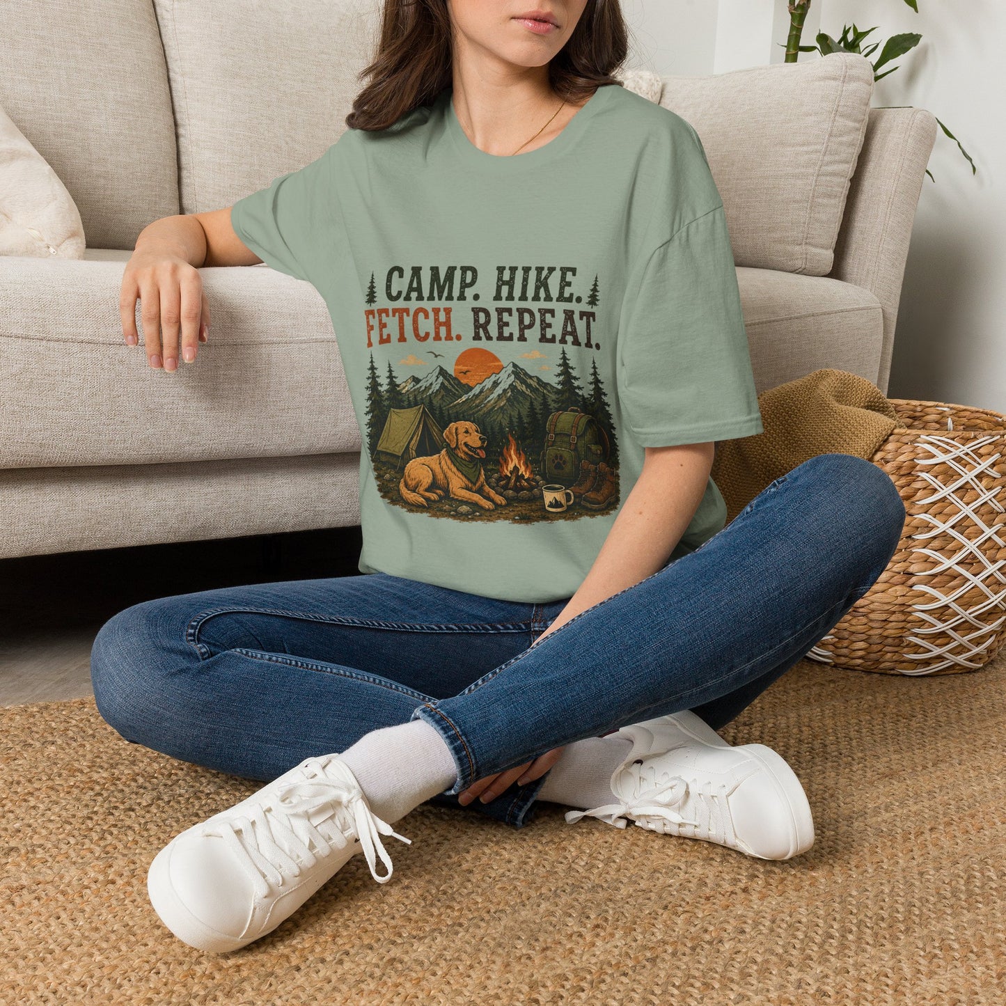 Camp, Hike, Fetch T-Shirt