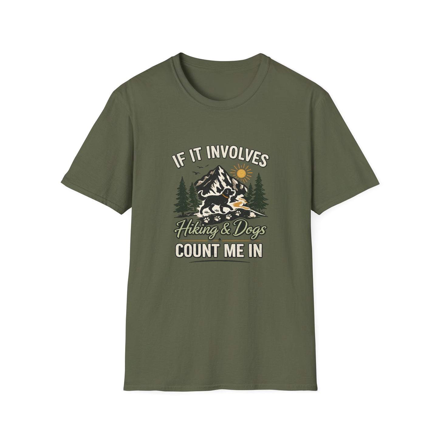If It Involves Hiking & Dogs T-Shirt