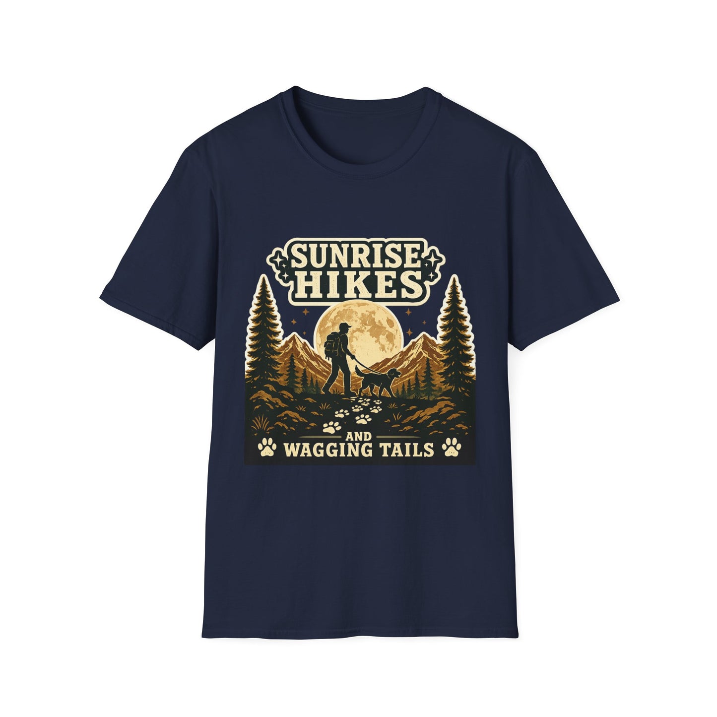 Sunrise Hikes and wagging tails T-Shirt