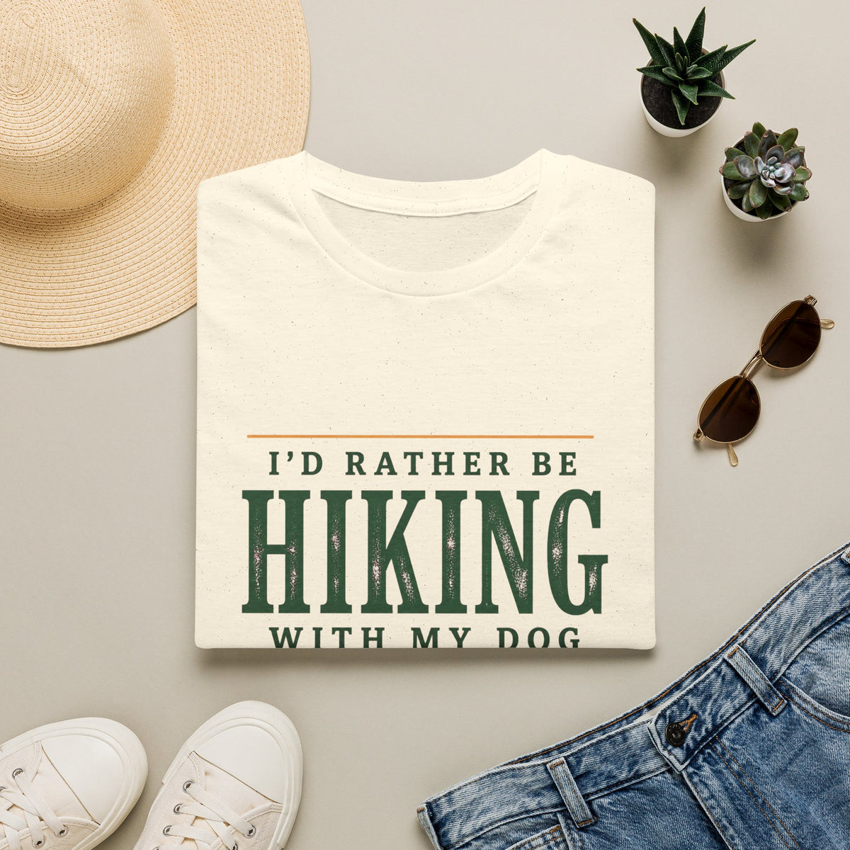 Rather Be Hiking With My Dog T-Shirt