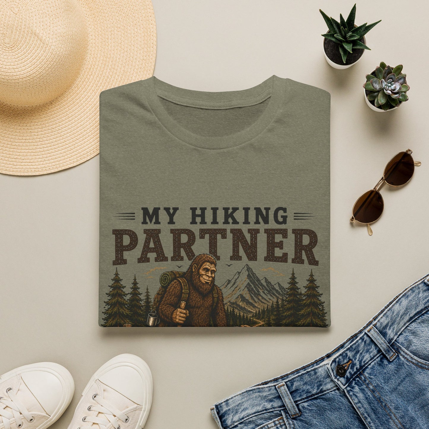 My Hiking Partner Believes in Me T-Shirt