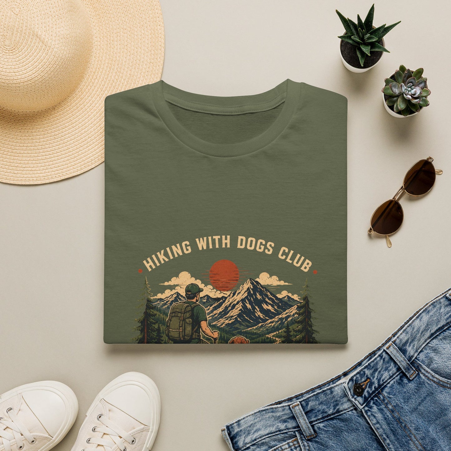 Hiking With Dogs Club T-Shirt