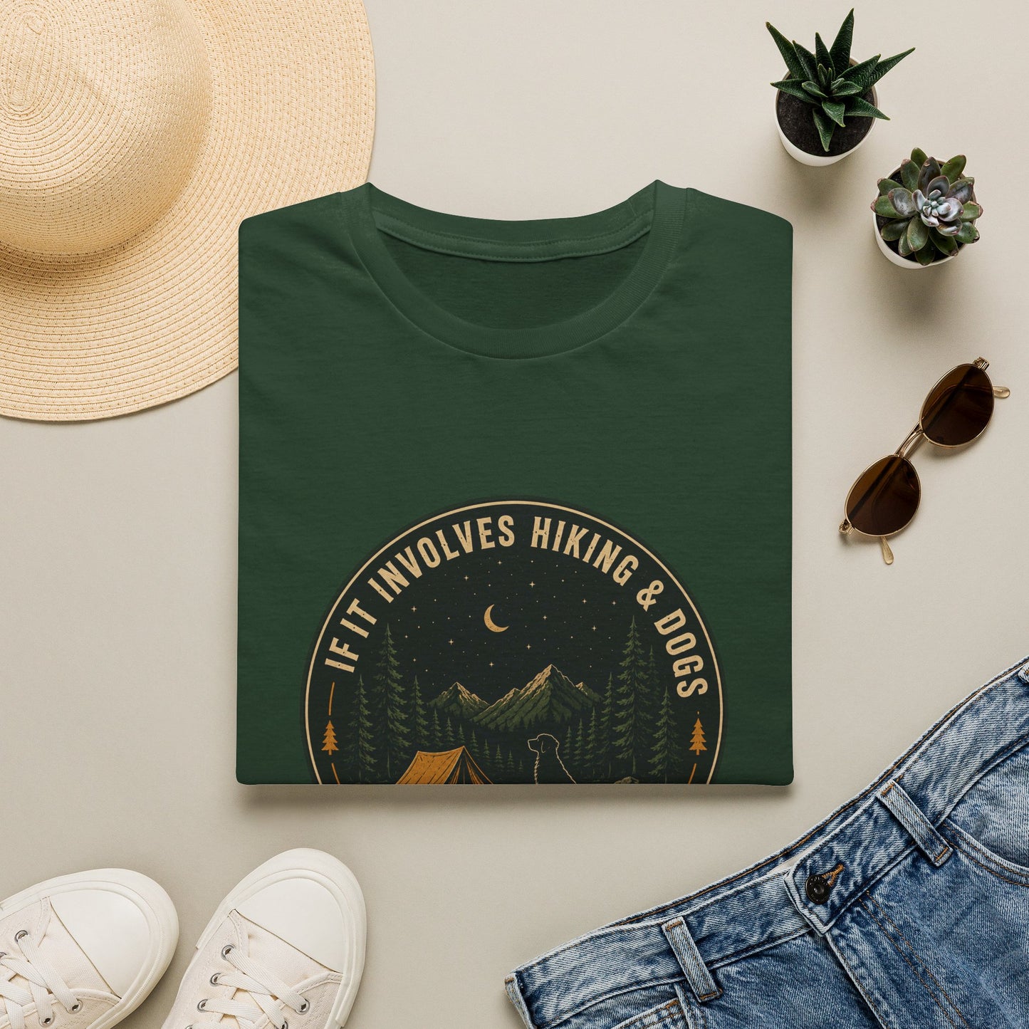 If It Involves Hiking and Dogs T-Shirt