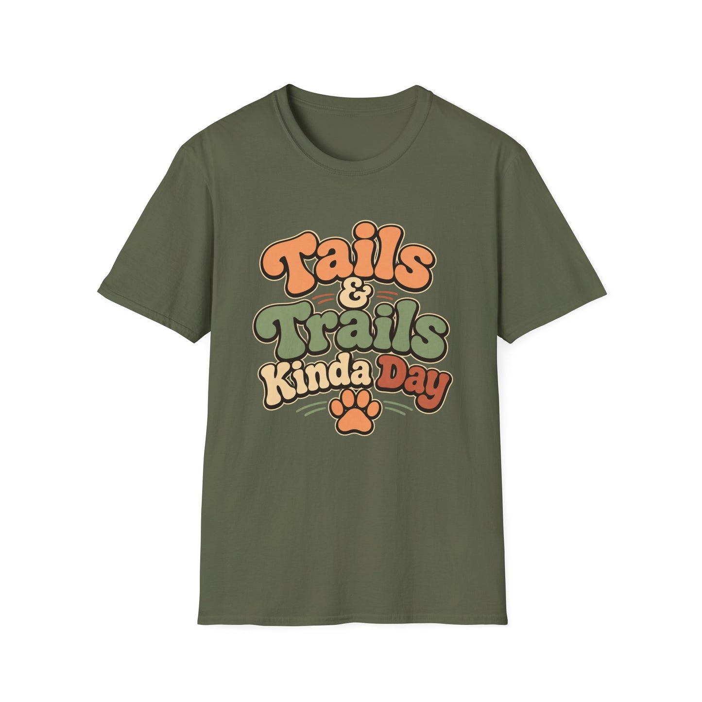 Tails & trails kinda day paw T-Shirt
