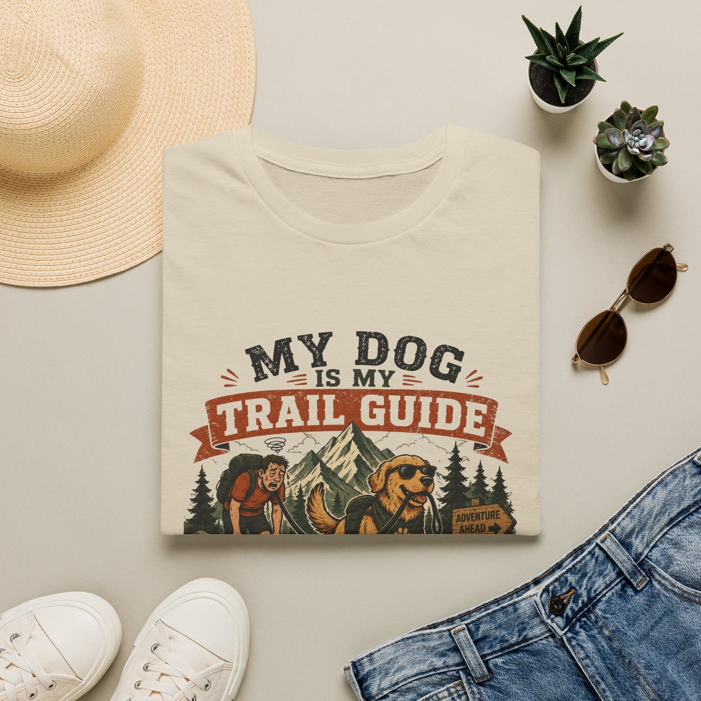 My Dog Is My Trail Guide, I Pay for Snacks T-Shirt