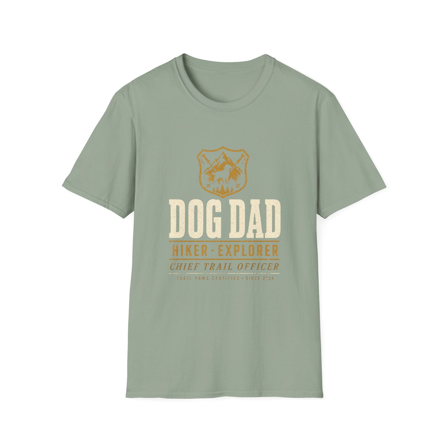 Dog Dad Hiking Badge T-Shirt
