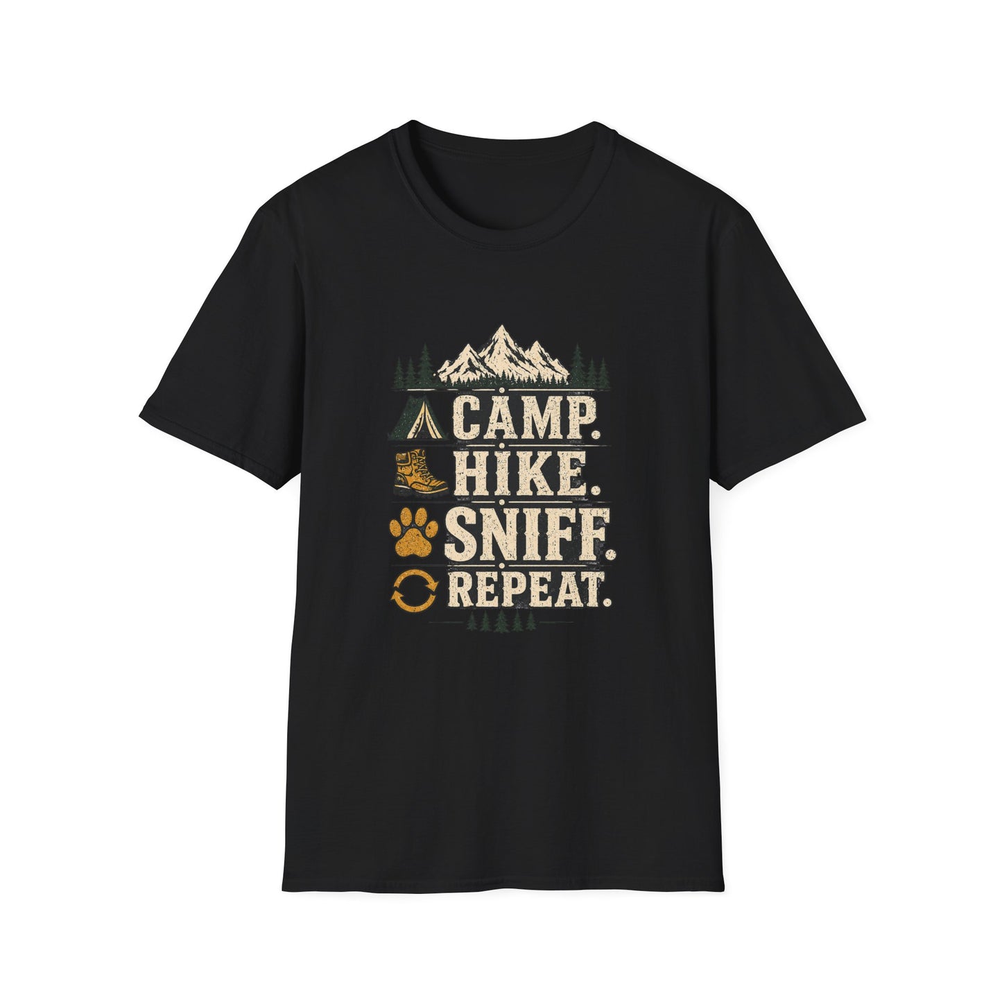 Camp, Hike, Sniff, Repeat T-Shirt
