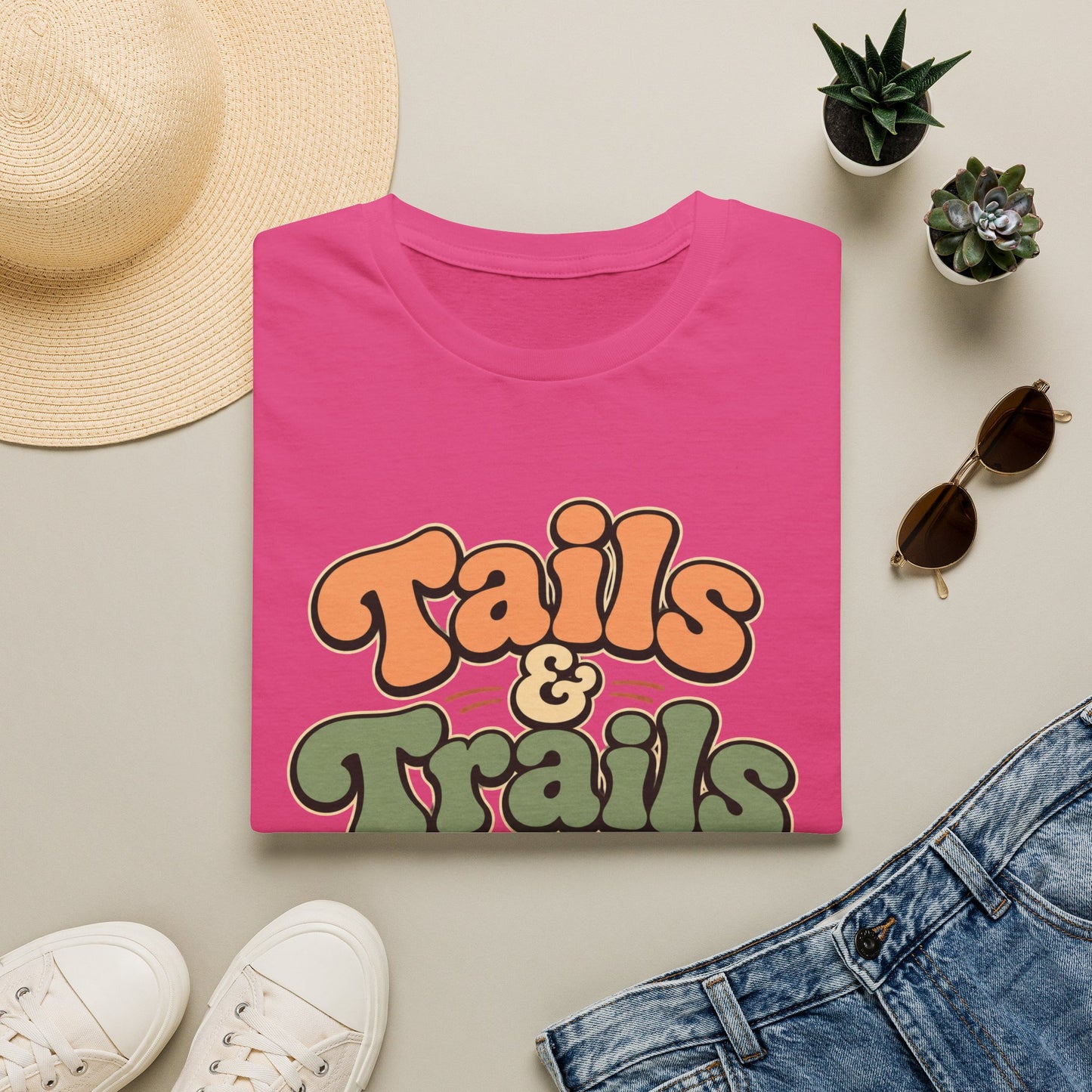 Tails & trails kinda day paw T-Shirt