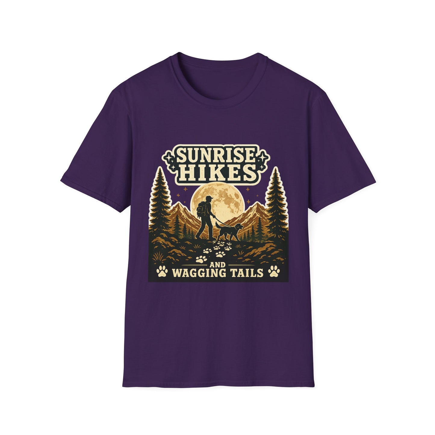 Sunrise Hikes and wagging tails T-Shirt