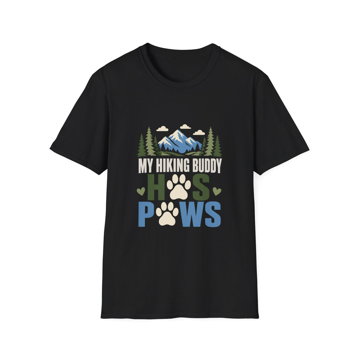 My Hiking Buddy Has Paws T-Shirt