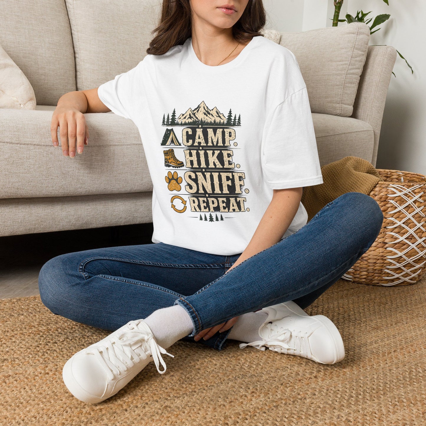 Camp, Hike, Sniff, Repeat T-Shirt