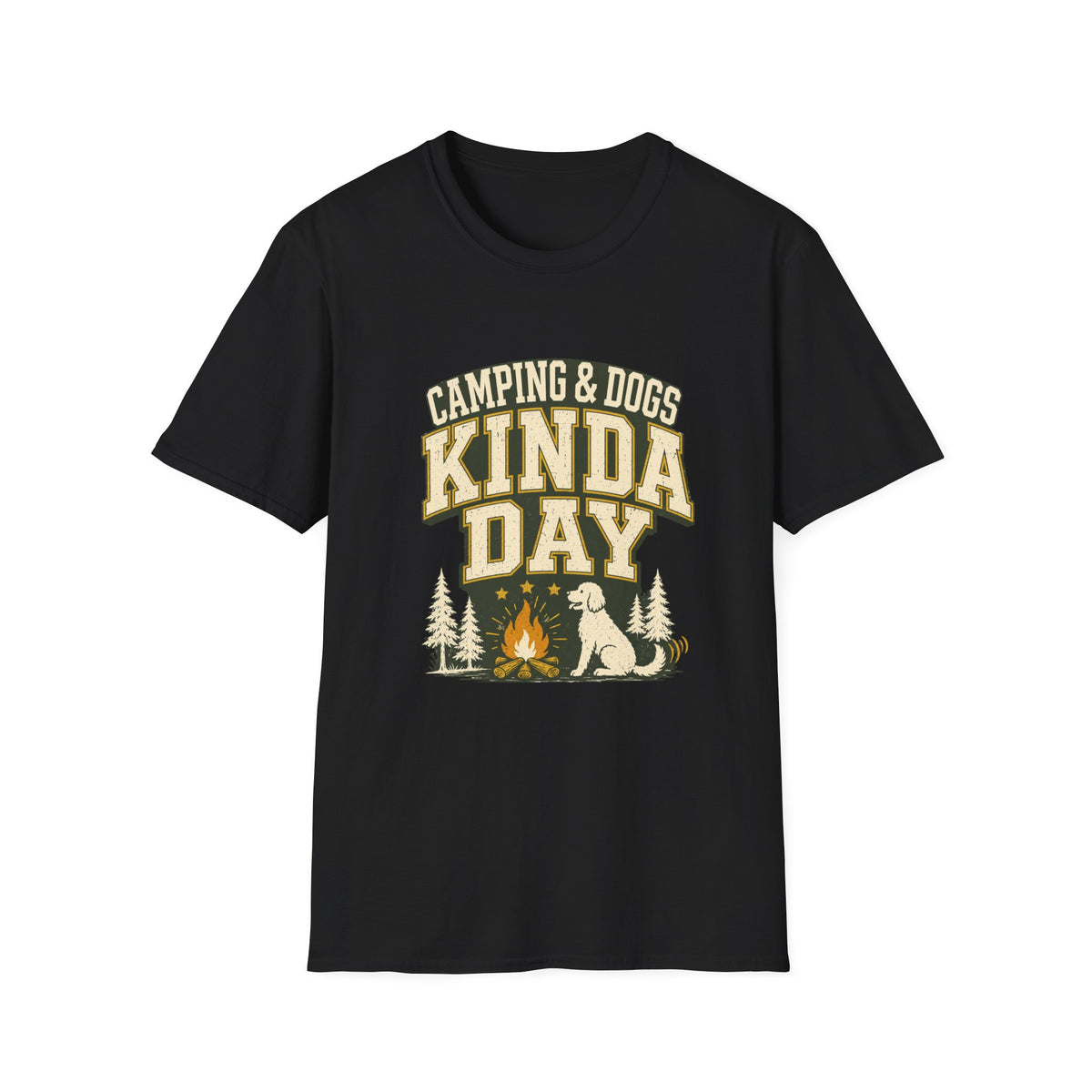Kinda day with dogs and campfire T-Shirt