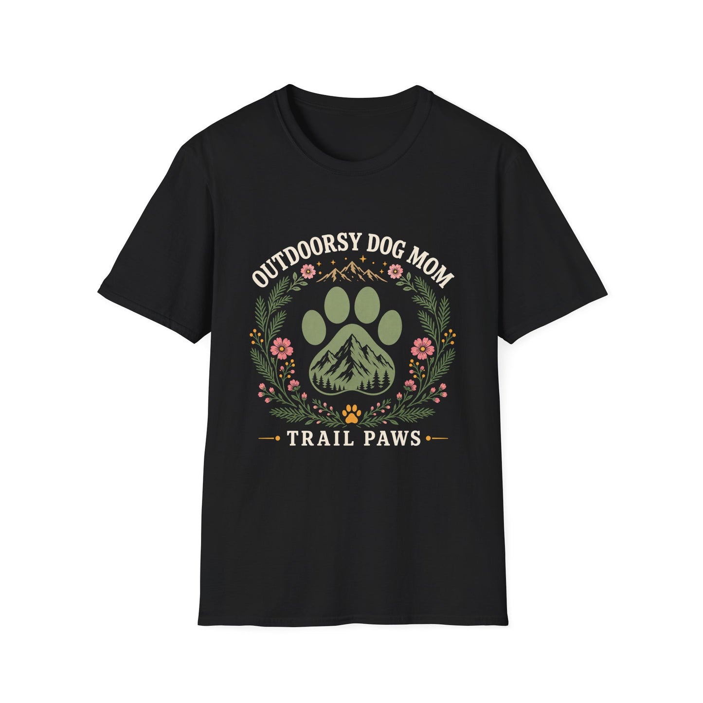 Outdoorsy Dog Mom T-Shirt
