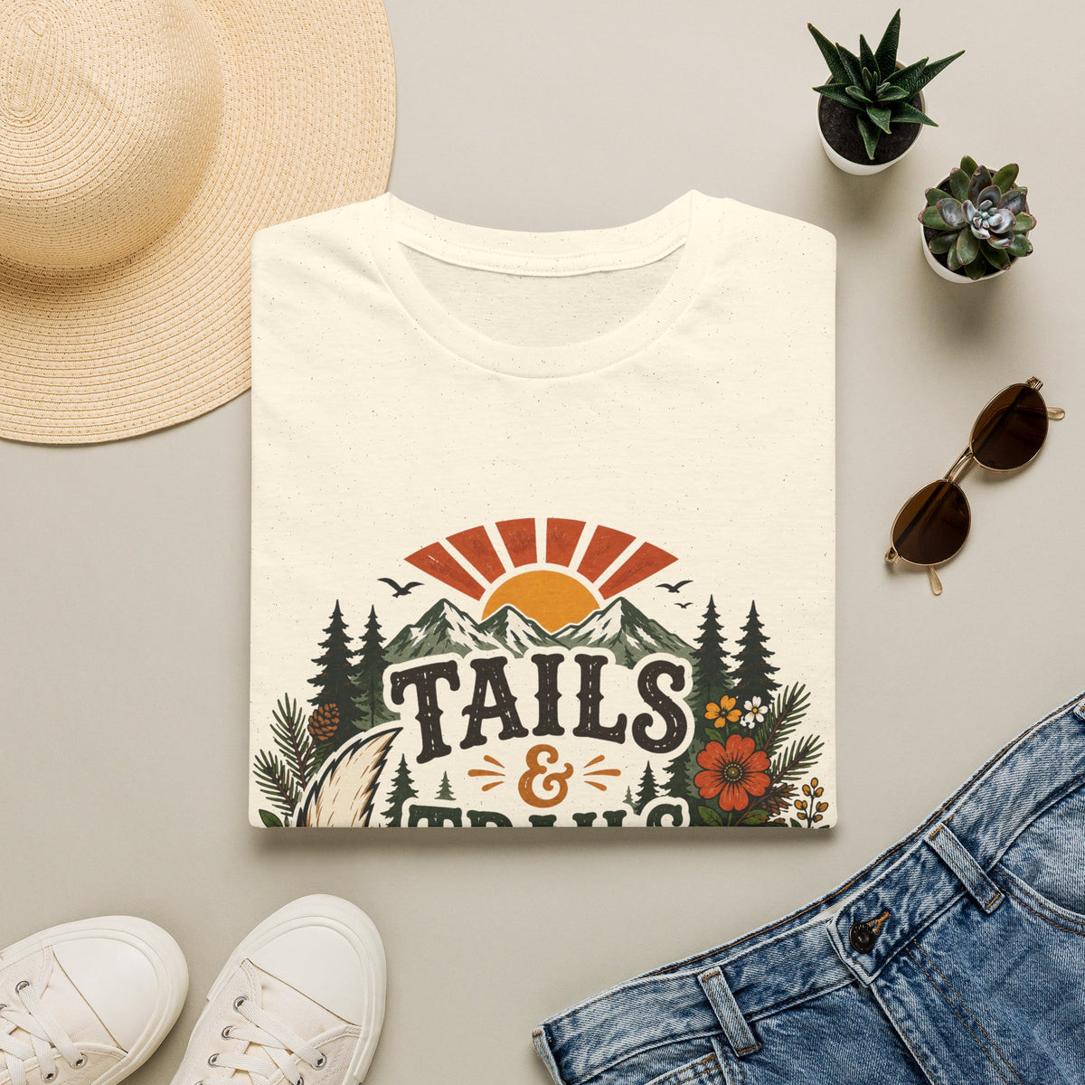 Tails and Trails Kind of Day T-Shirt