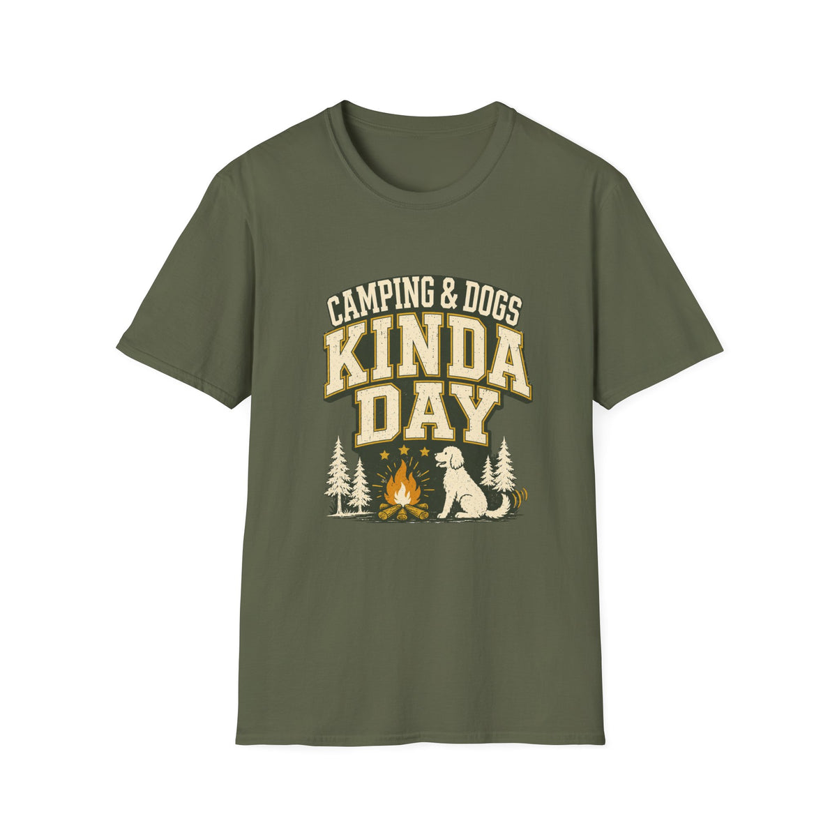 Kinda day with dogs and campfire T-Shirt