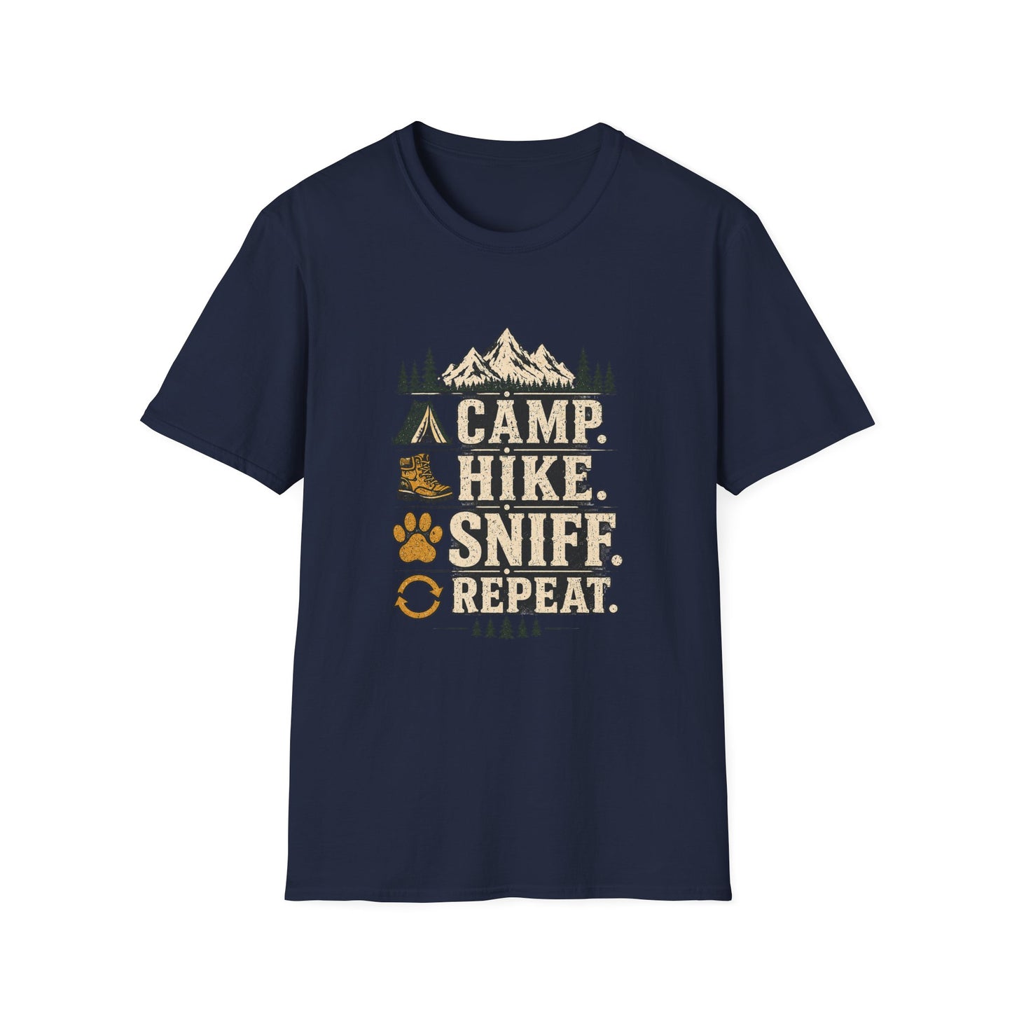 Camp, Hike, Sniff, Repeat T-Shirt