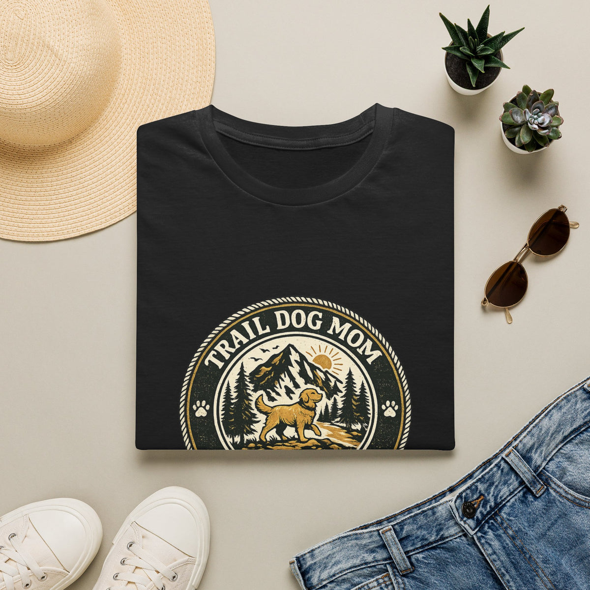 Trail dog mom  T-Shirt