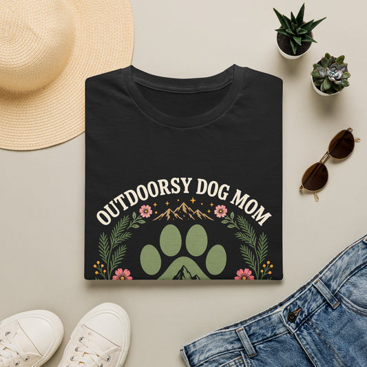 Outdoorsy Dog Mom T-Shirt