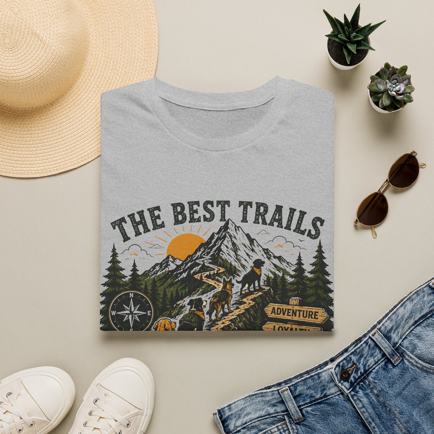 The Best Trails Have Paw Prints T-Shirt