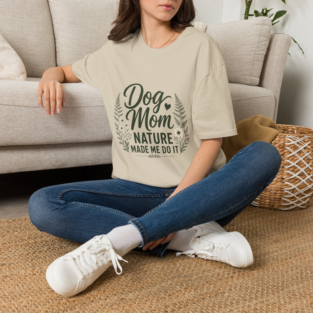 Dog mom with botanical T-Shirt