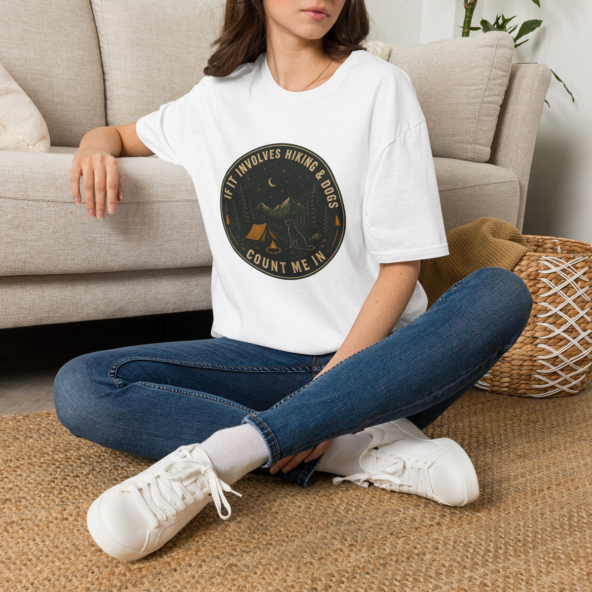 If It Involves Hiking & Dogs, Count Me In T-Shirt
