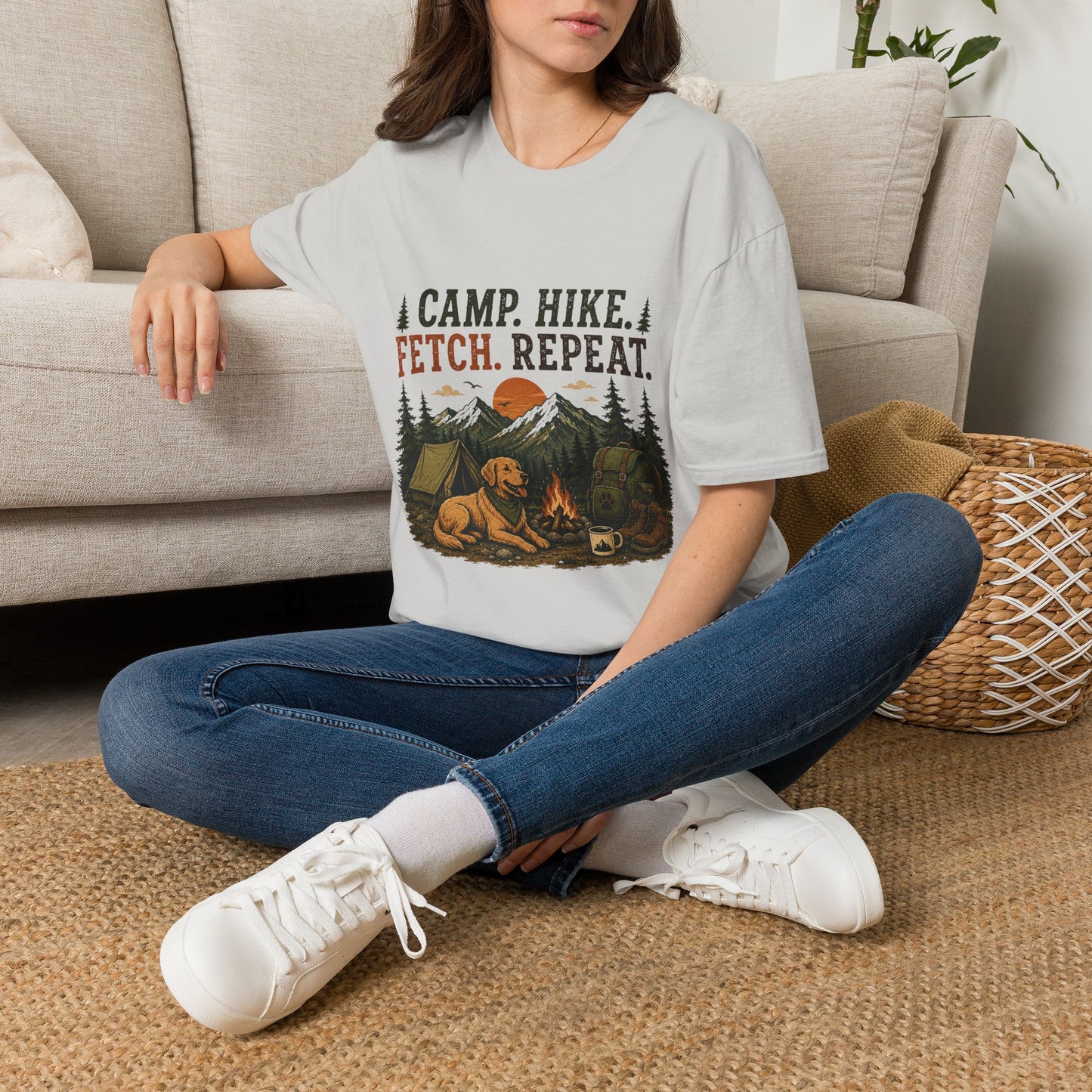 Camp, Hike, Fetch T-Shirt