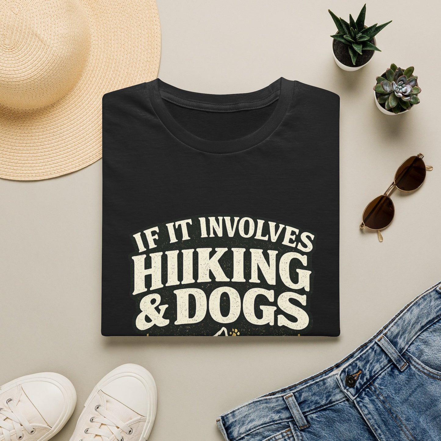 Hiking and Dogs: Adventure Calls T-Shirt