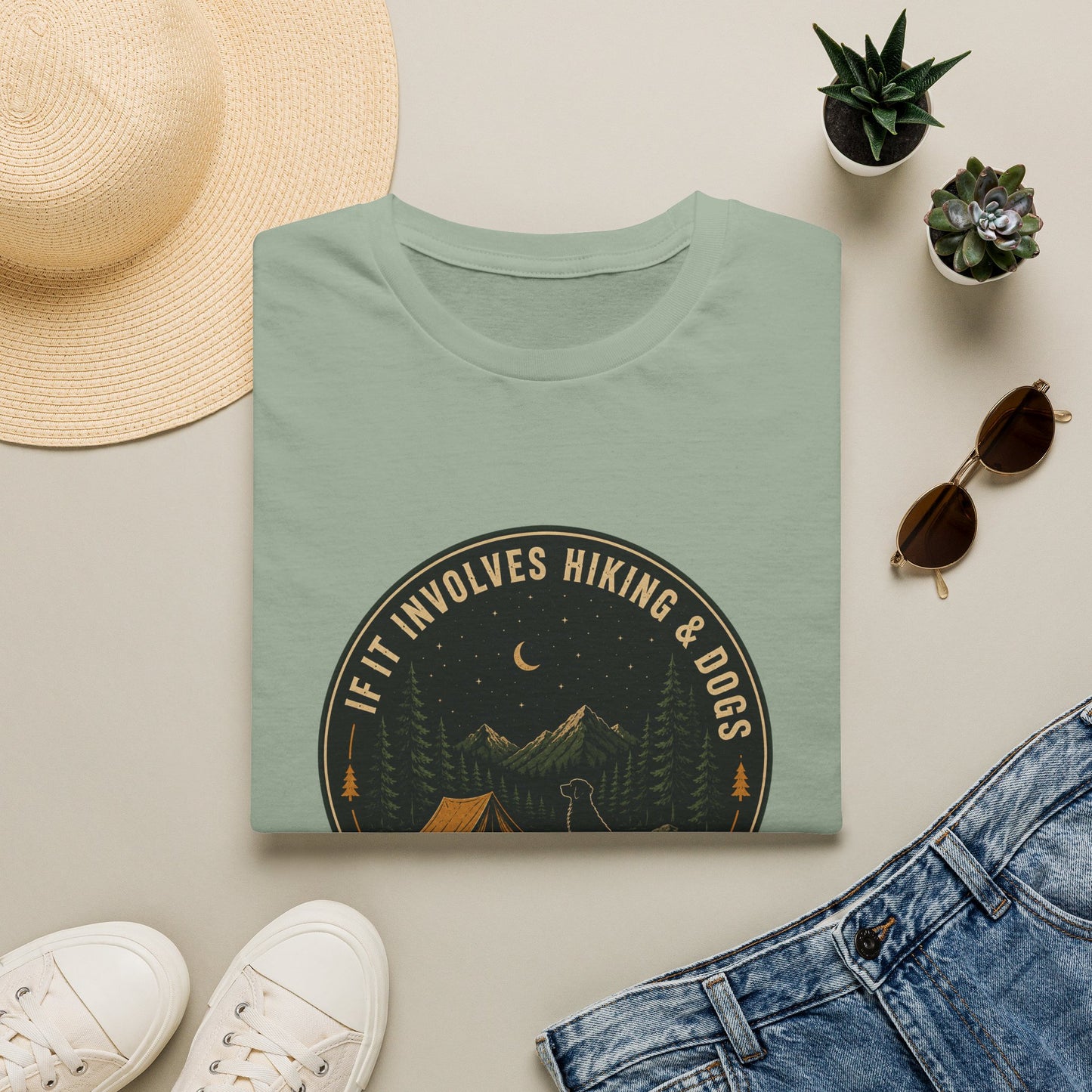 If It Involves Hiking and Dogs T-Shirt