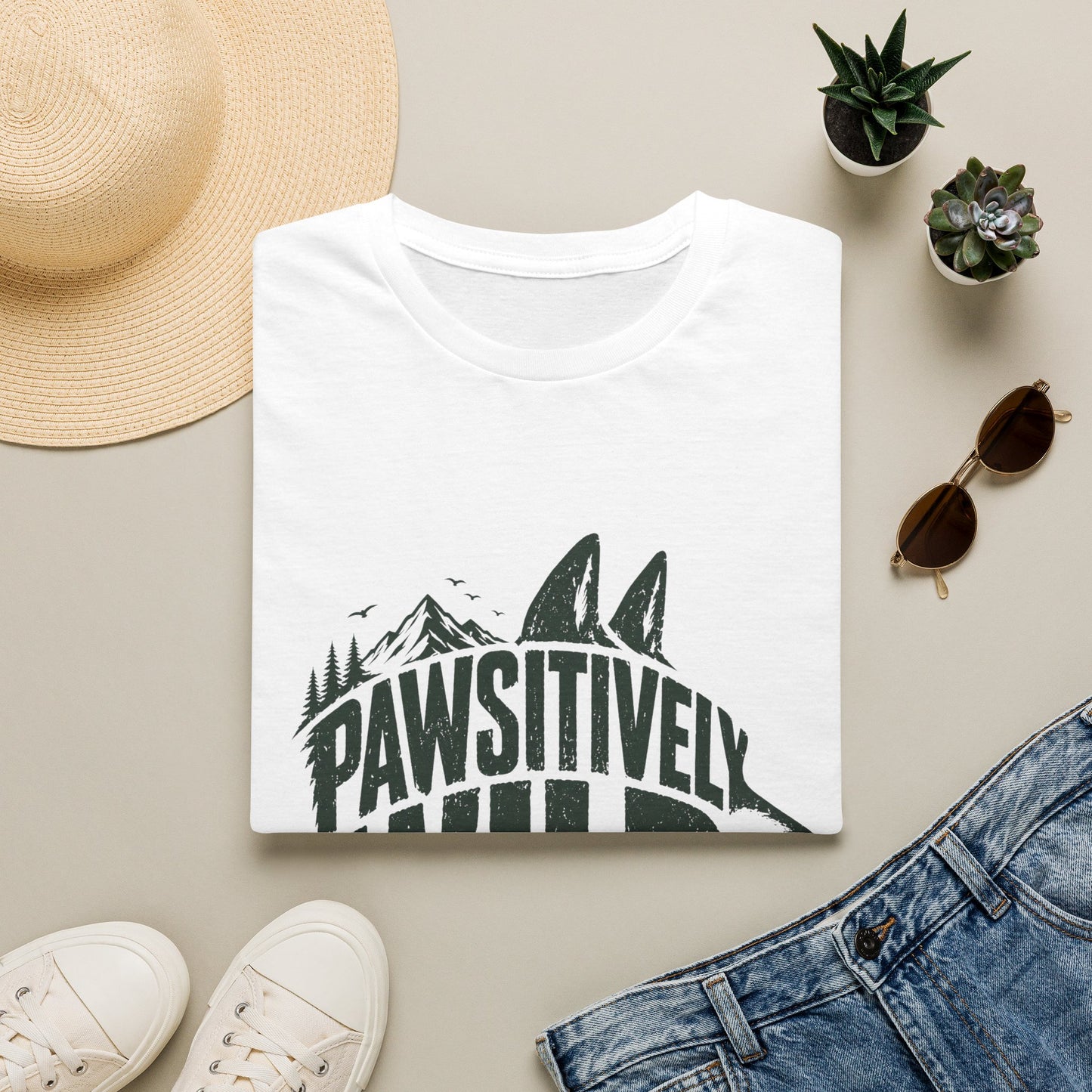 Positively Wild Wolf Logo T-Shirt
