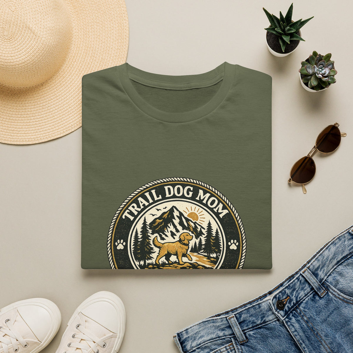 Trail dog mom  T-Shirt
