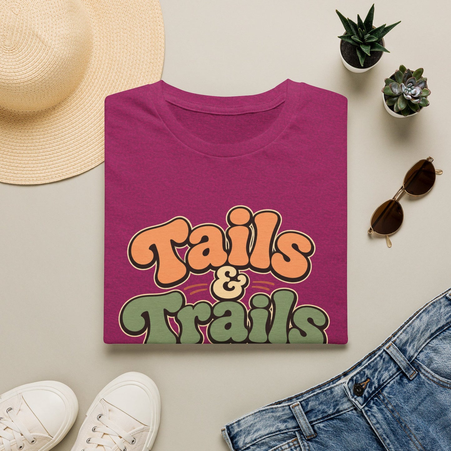 Tails & trails kinda day paw T-Shirt