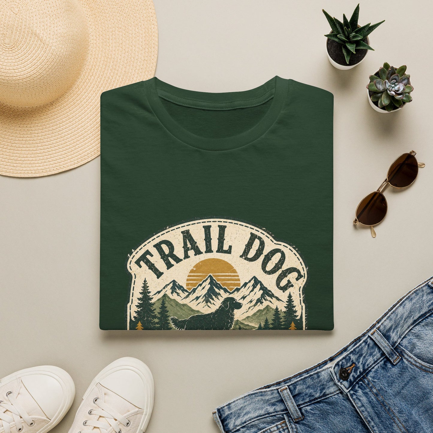 Trail Dog Adventure Badge T-Shirt